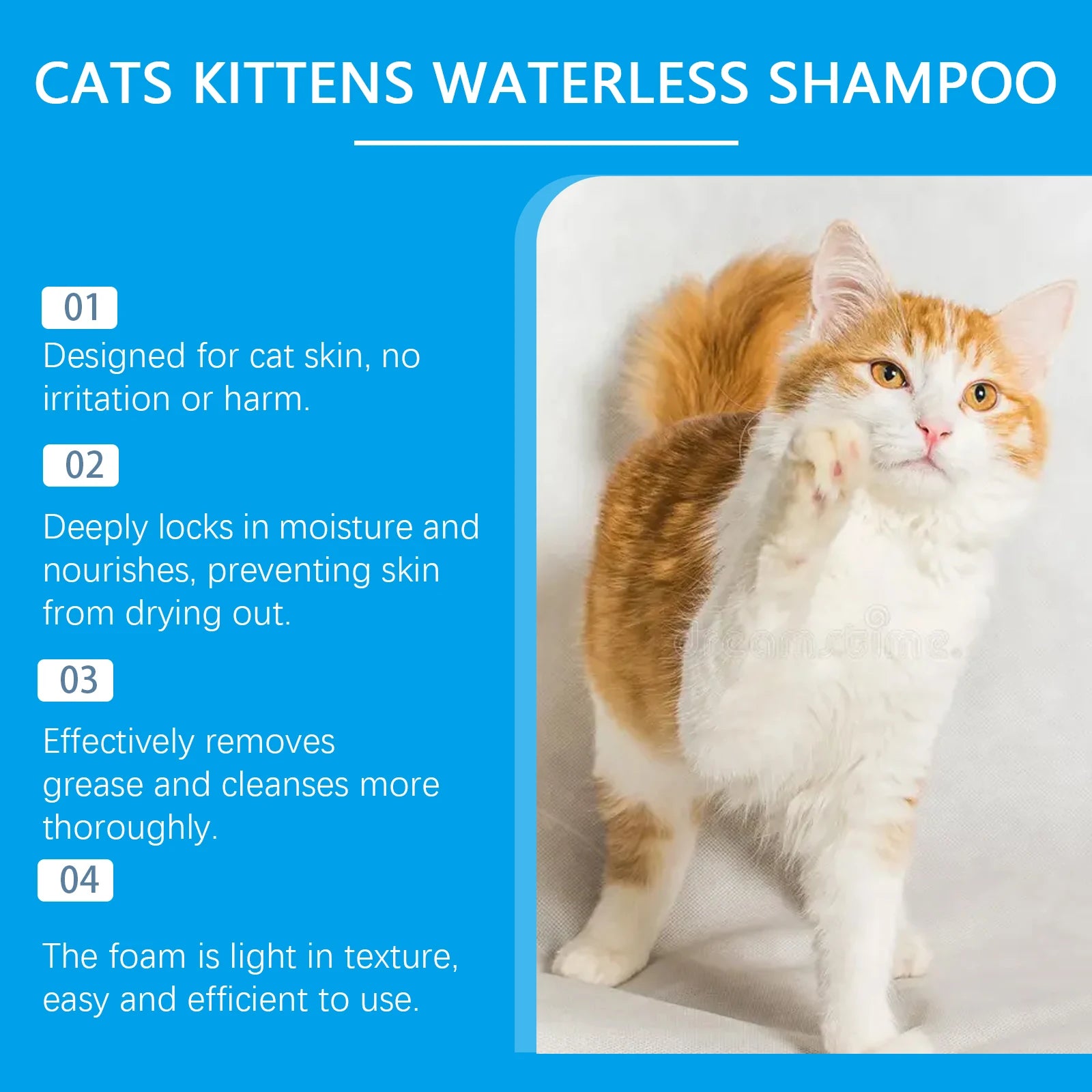 Gentle Grooming Foam Non-irritating Cleaning Hair