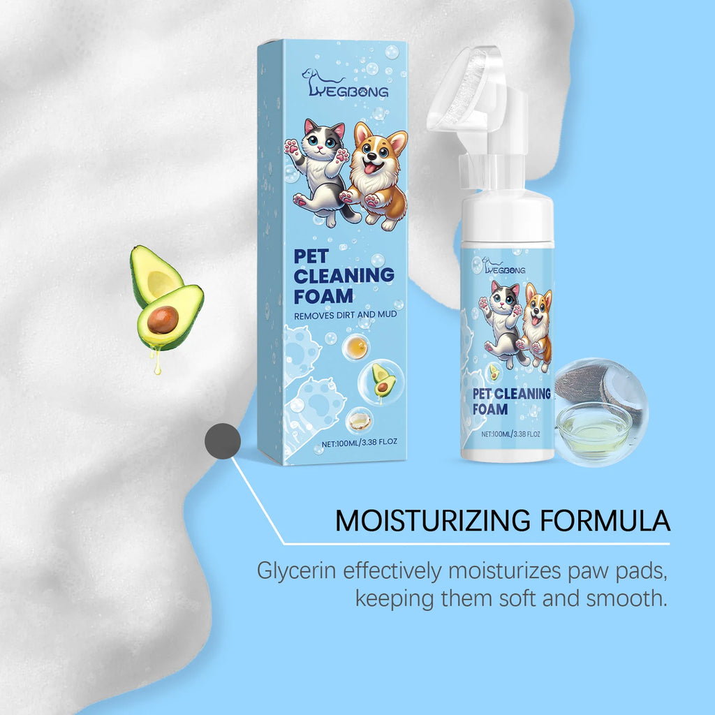 100ml Natural Pet Paw Foam Cleaner