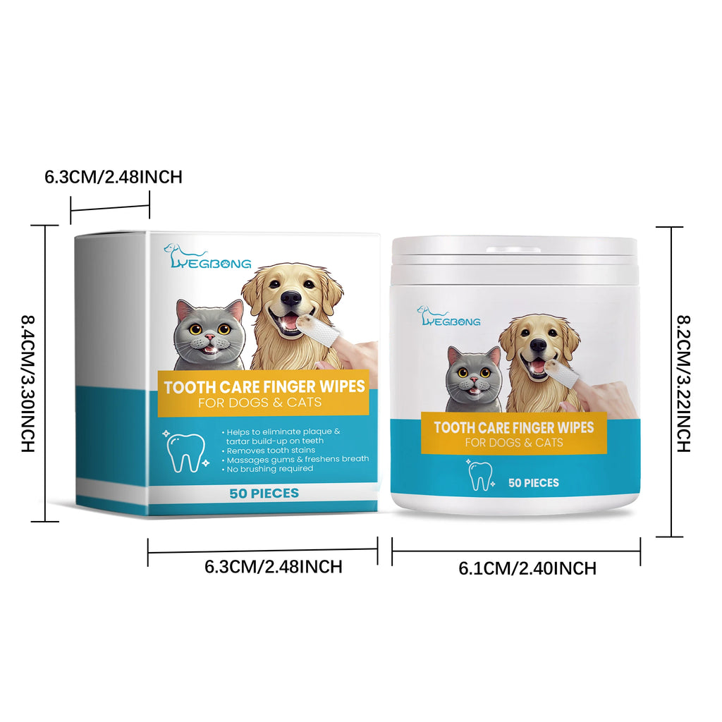 Pet Teeth Care Finger Wipes