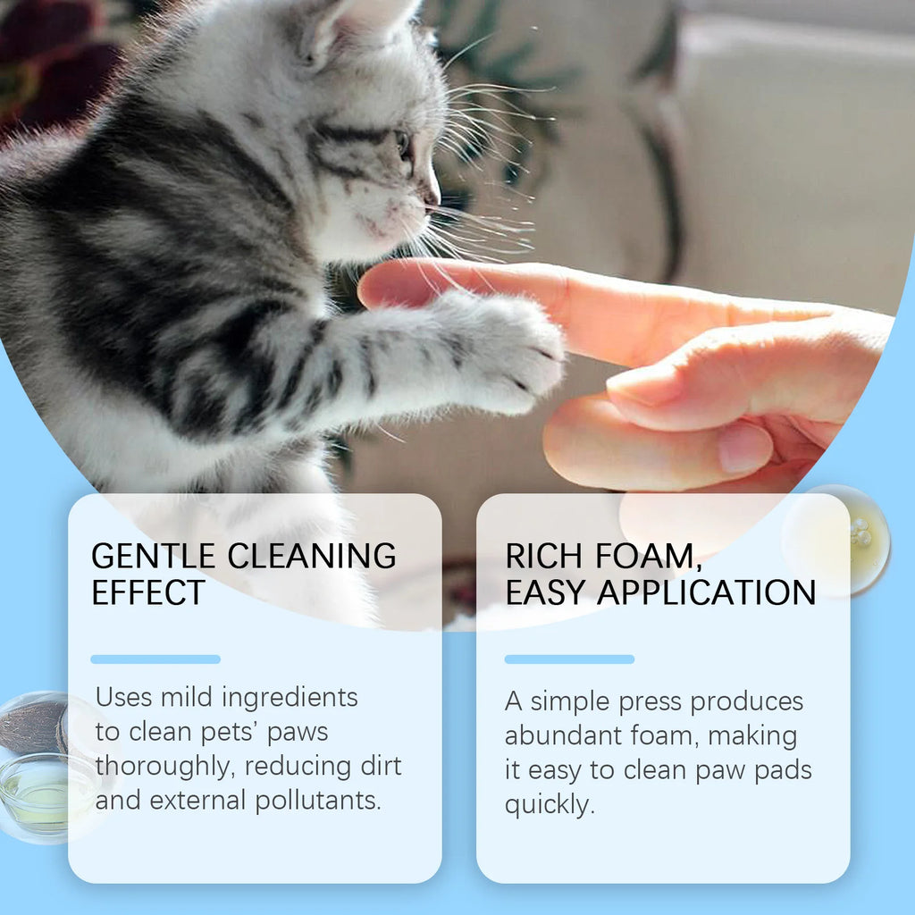 100ml Natural Pet Paw Foam Cleaner