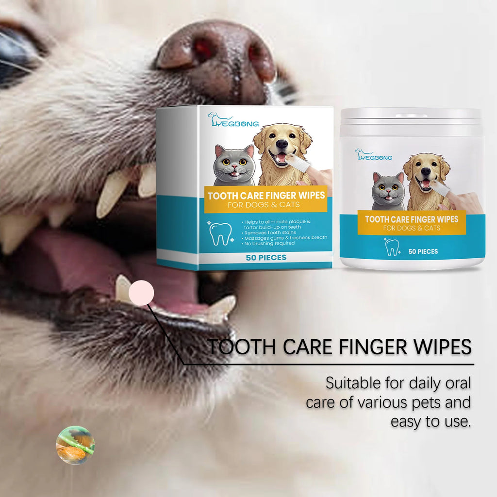 Pet Teeth Care Finger Wipes