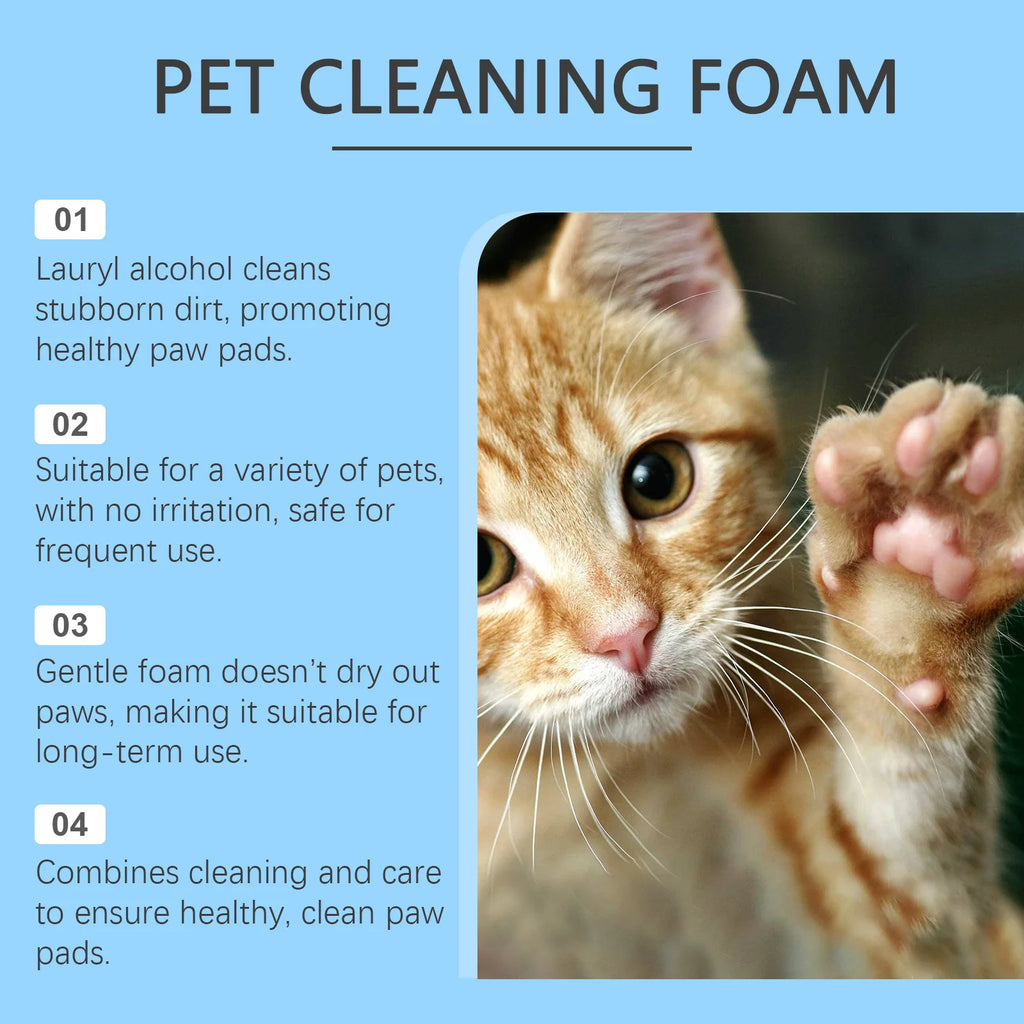 100ml Natural Pet Paw Foam Cleaner