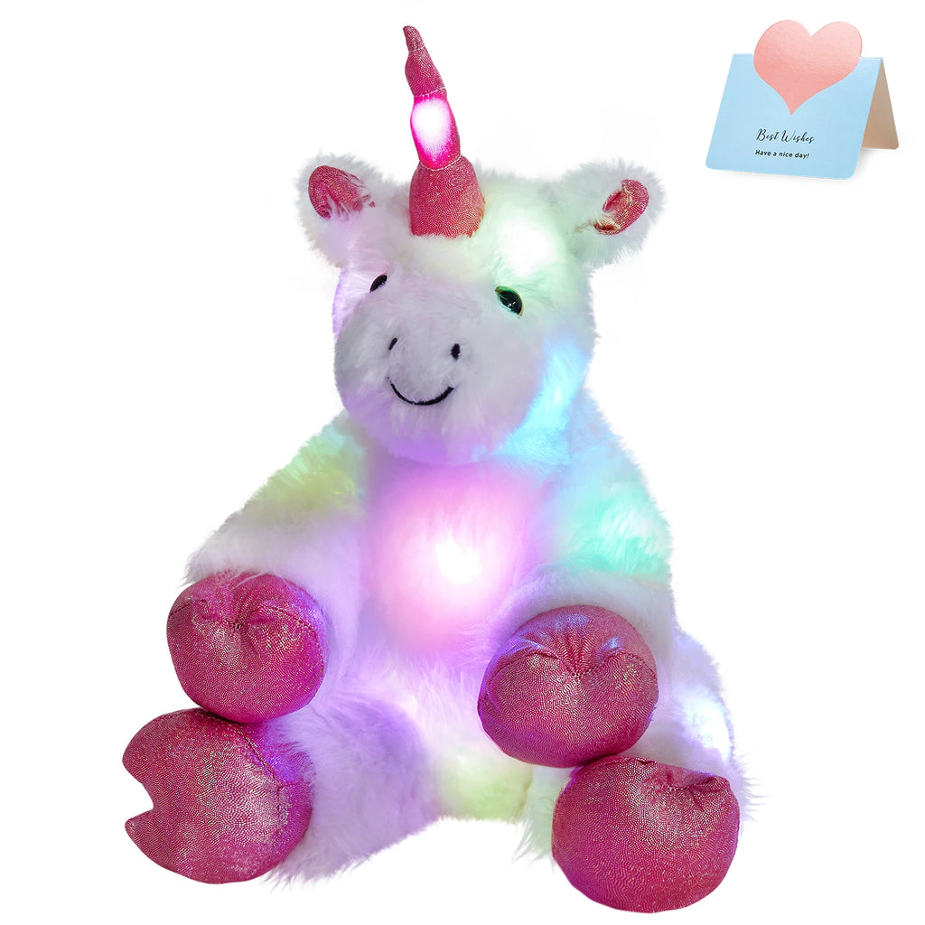 Glowing Unicorn Plush Toy For Pets & Kids