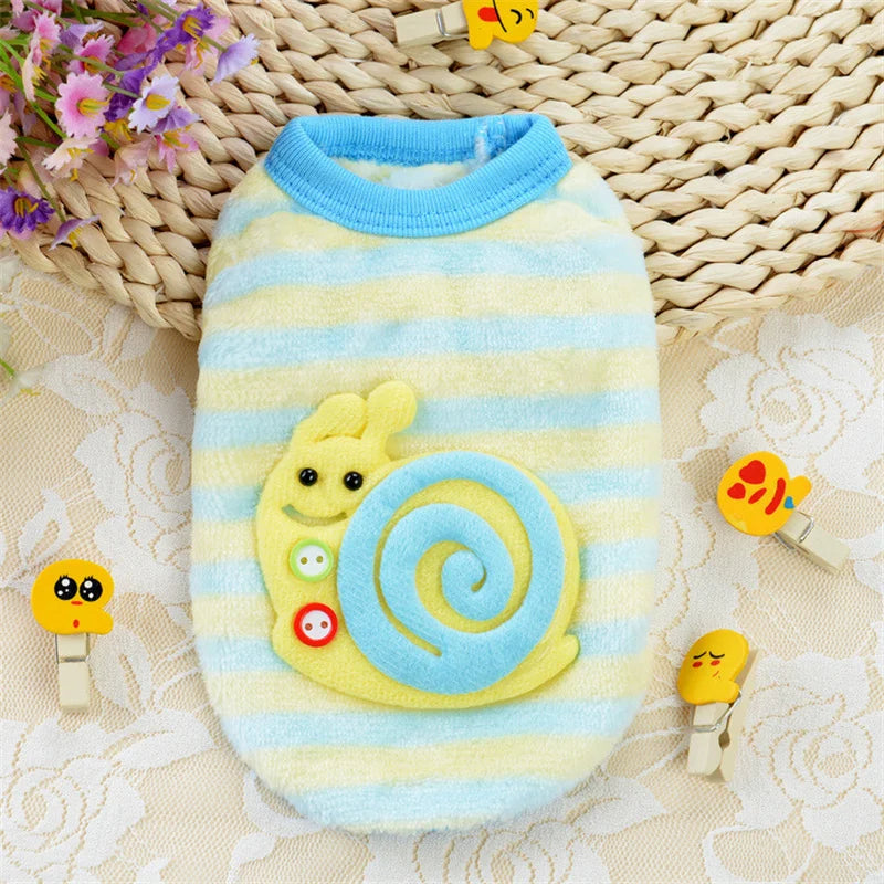 Cute Print Tea Cup Winter Dog Sweater