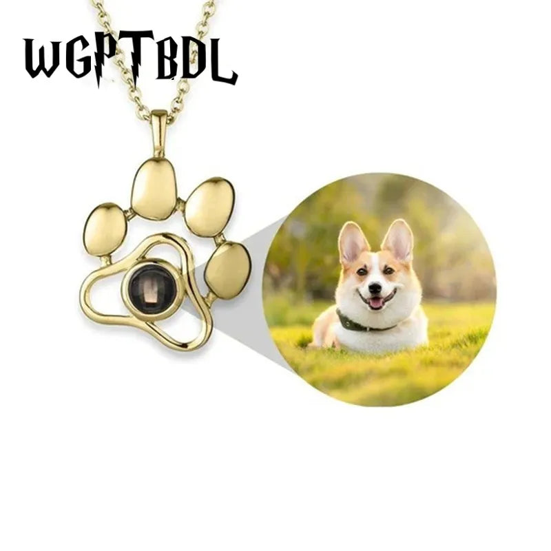 Simple Paw Photo Custom Necklace