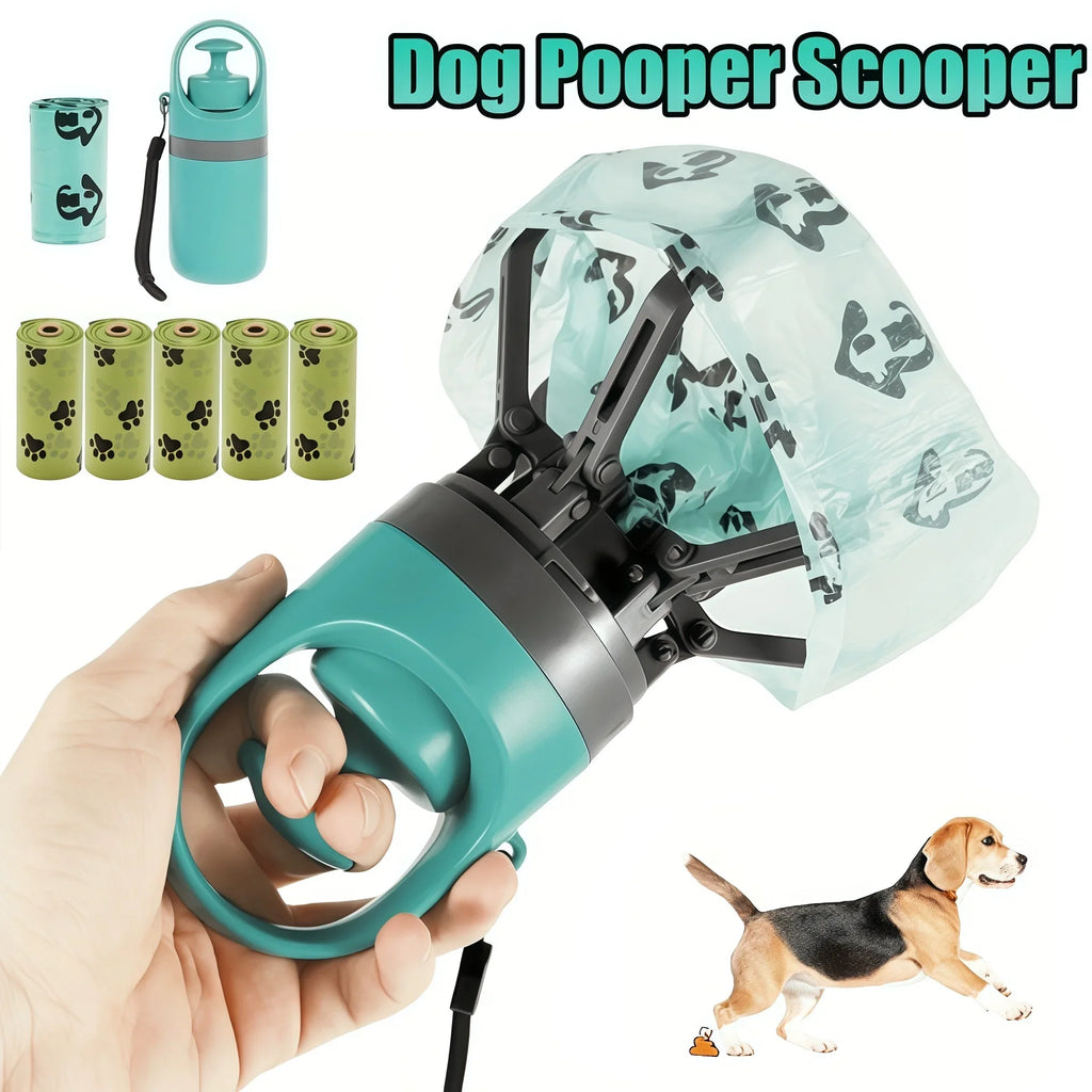 Portable Dog Pooper Scooper, Outdoor Pet Waste Pick-up No Touch Design