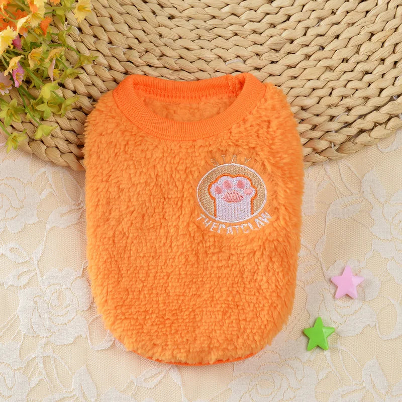 Cute Print Tea Cup Winter Dog Sweater