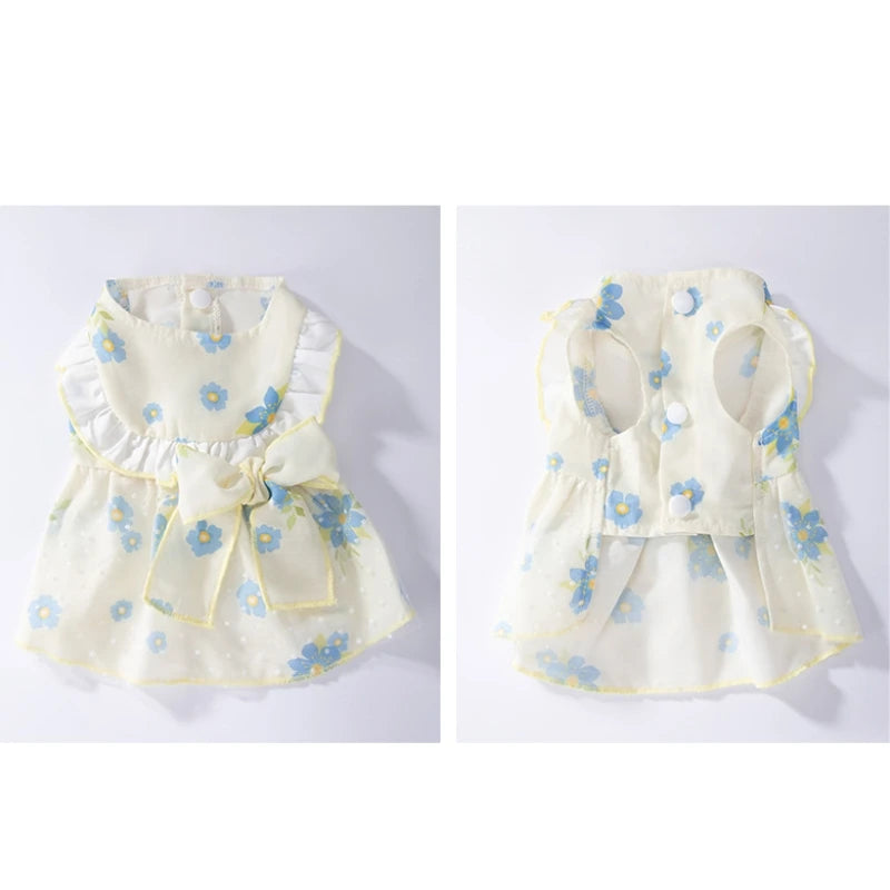 Dog/Cat Princess Dress, Cute Mesh Dress