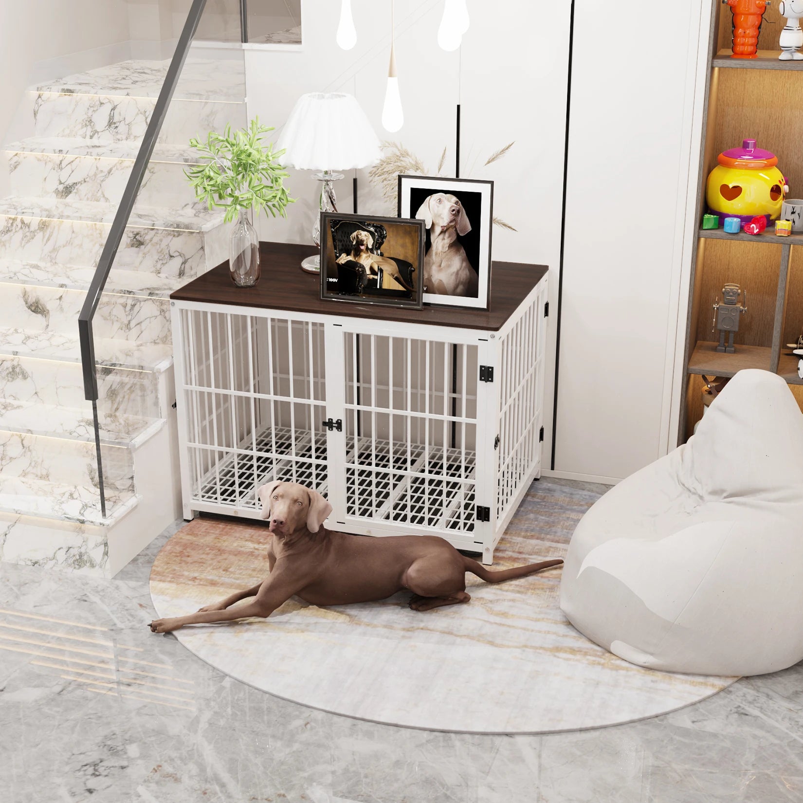 Dog Crate/Furniture Pet Kennel End Table