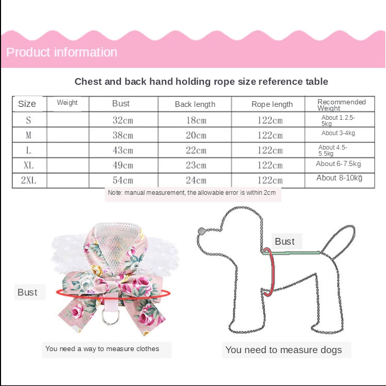 Dog/Cat Harness/ Vest Leash               Soft Breathable Dog Harness Nylon clothes leash for Dogs Puppy Collar Cat Pet Dog Chest Strap
