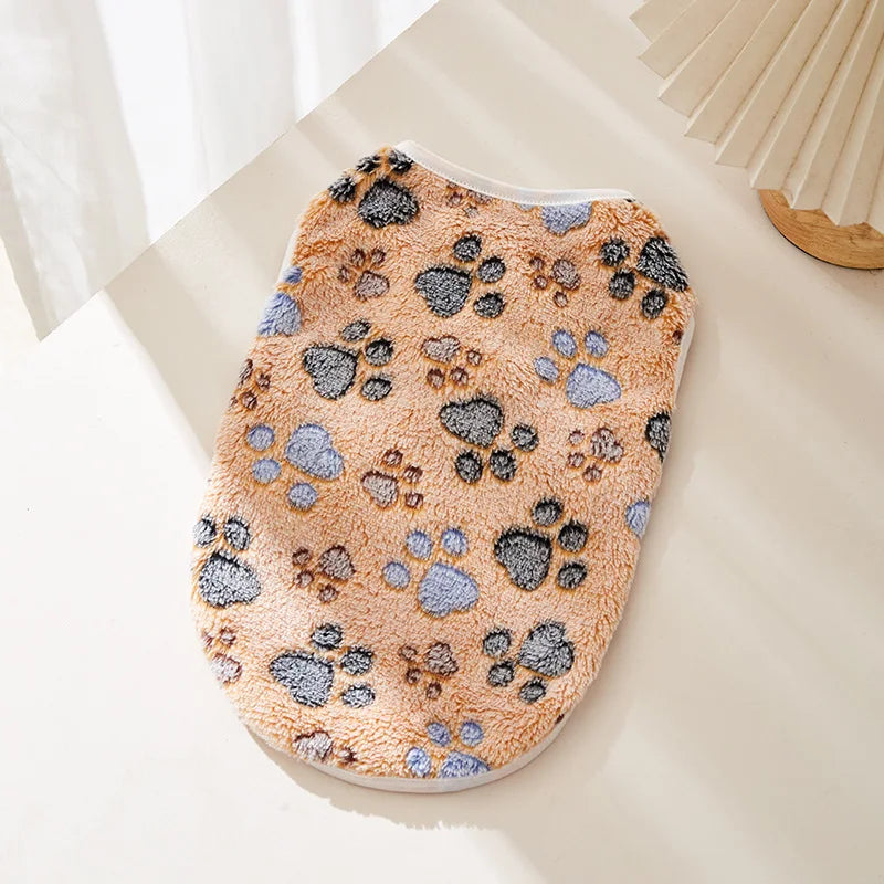 Soft Puppy Vest, Cute Paw Print