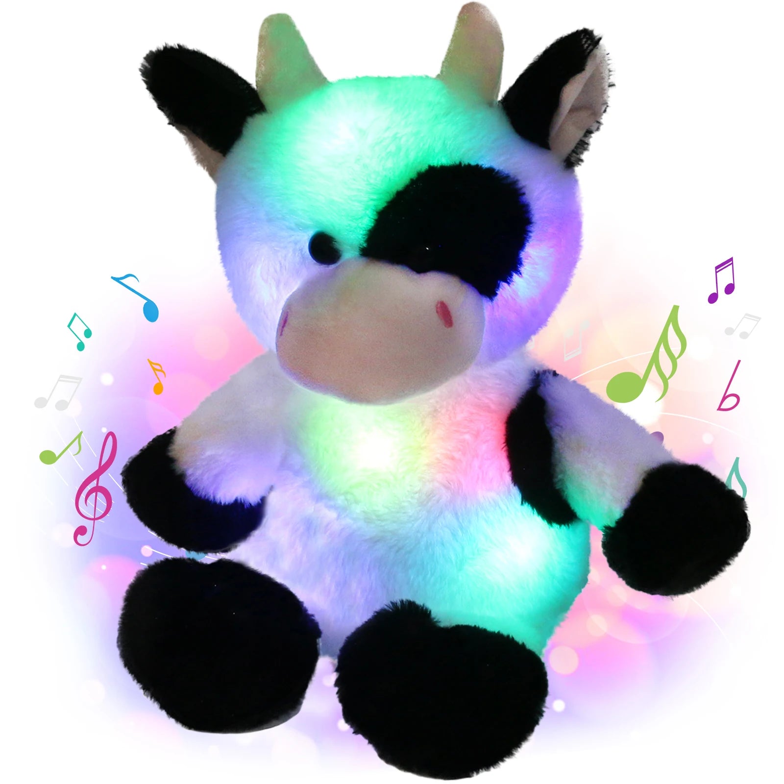 Glowing Dairy Cattle Plush Toy For Kids