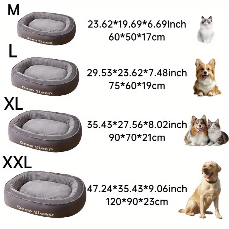 Pet Bed Comfortable Donut Round Dog/Cat Kennel