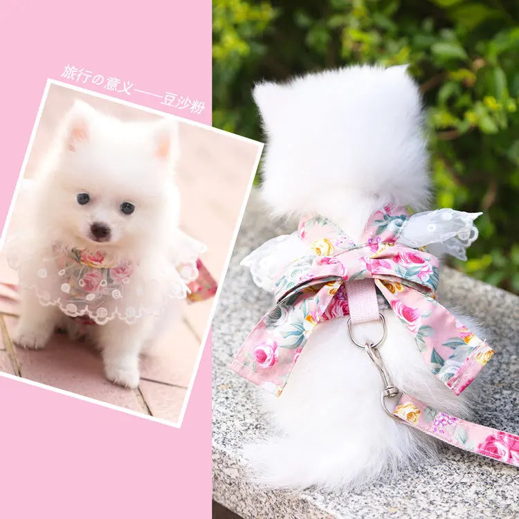 Dog/Cat Harness/ Vest Leash               Soft Breathable Dog Harness Nylon clothes leash for Dogs Puppy Collar Cat Pet Dog Chest Strap