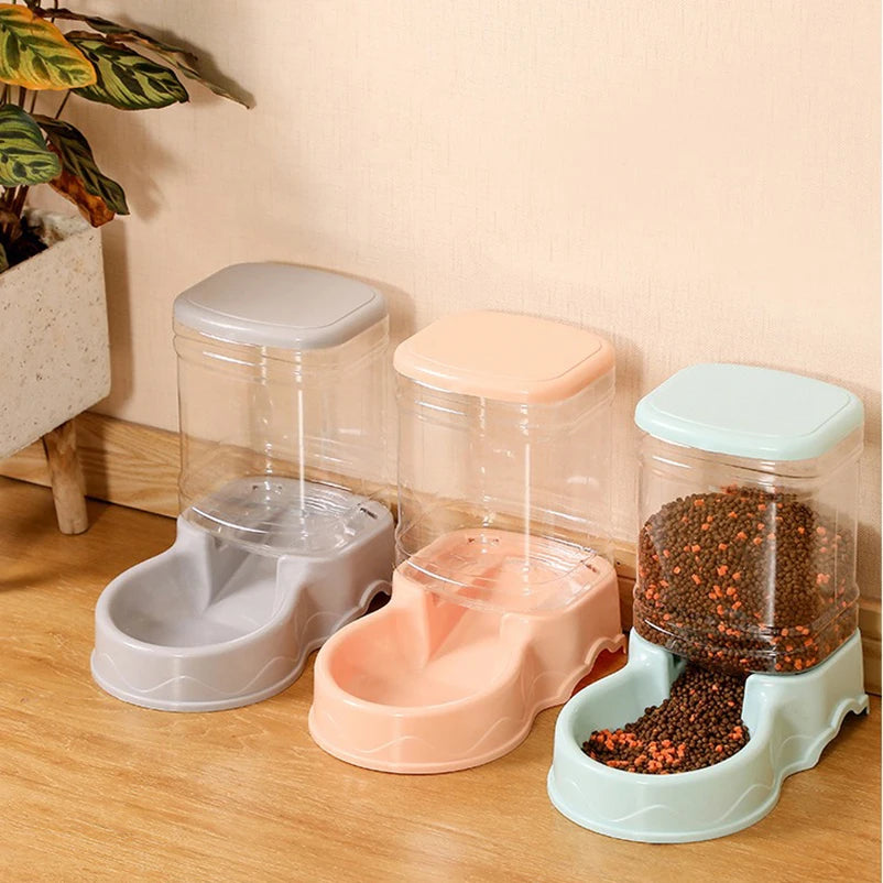 Pet Automatic Feeder, Cat/Dog Drinking Water Bowl 3.8L