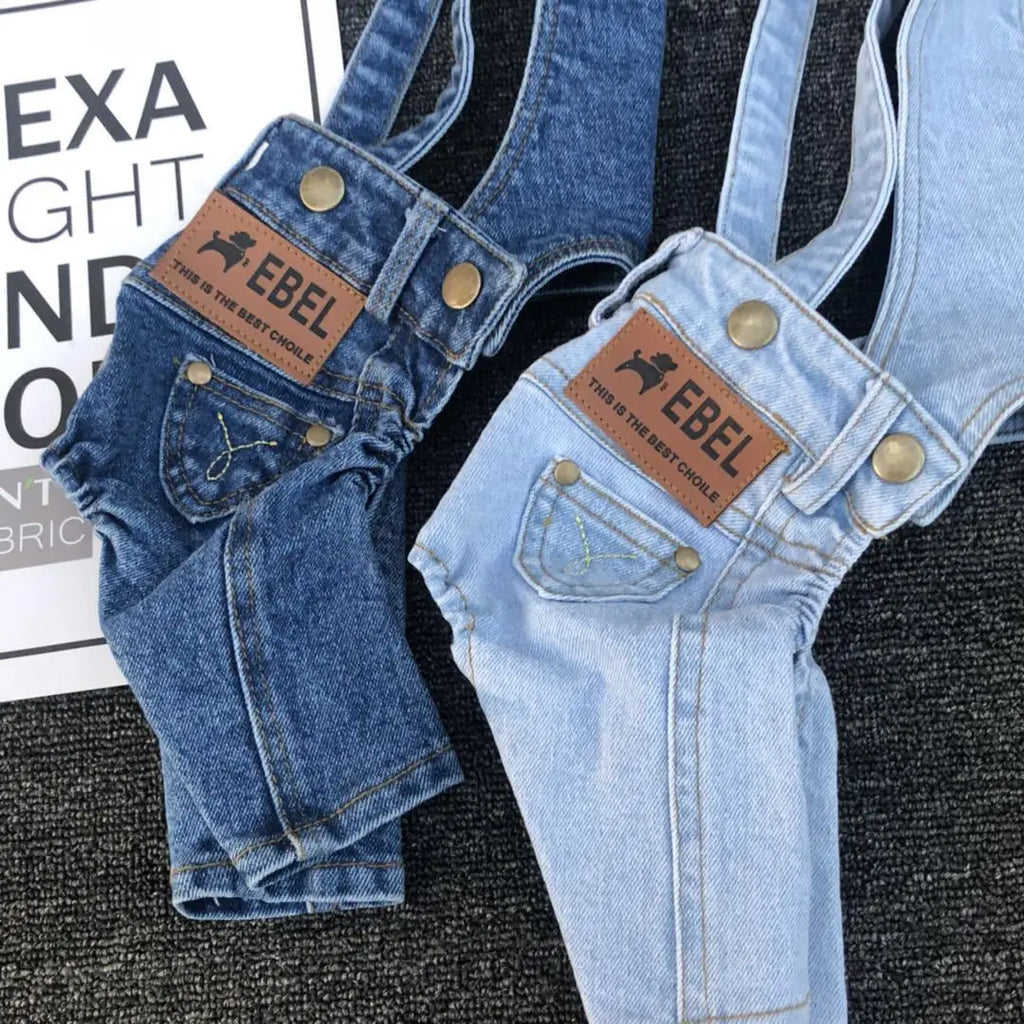 2024 New Denim Pet Dog Overalls