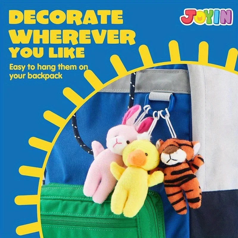 24 Pcs Mini Plush Animals   3 Stuffed Animal Bulk for Birthday Party Favors   Presents Pinata Fillers Party Supplies