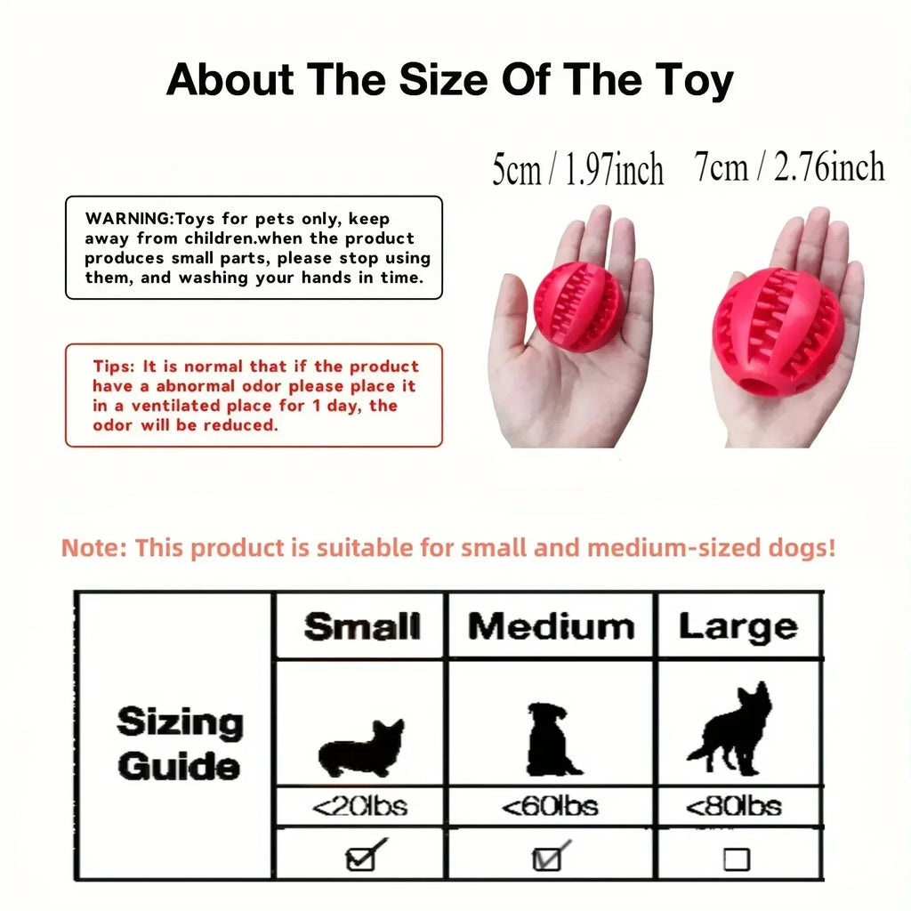 Nontoxic Bite Resistant Toy Ball for Pets
