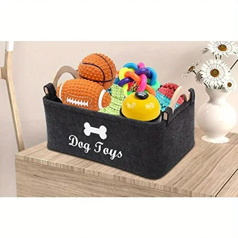 Felt Toy Storage Box, Organizing Pet Supplies