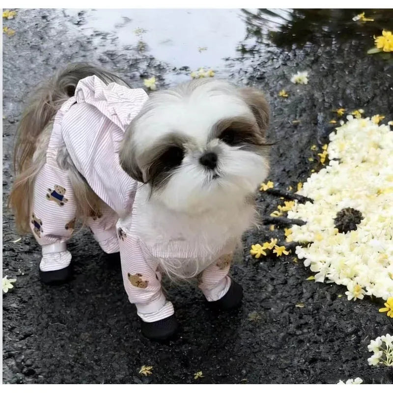 Small to Medium Dog Protection Pants with Feet