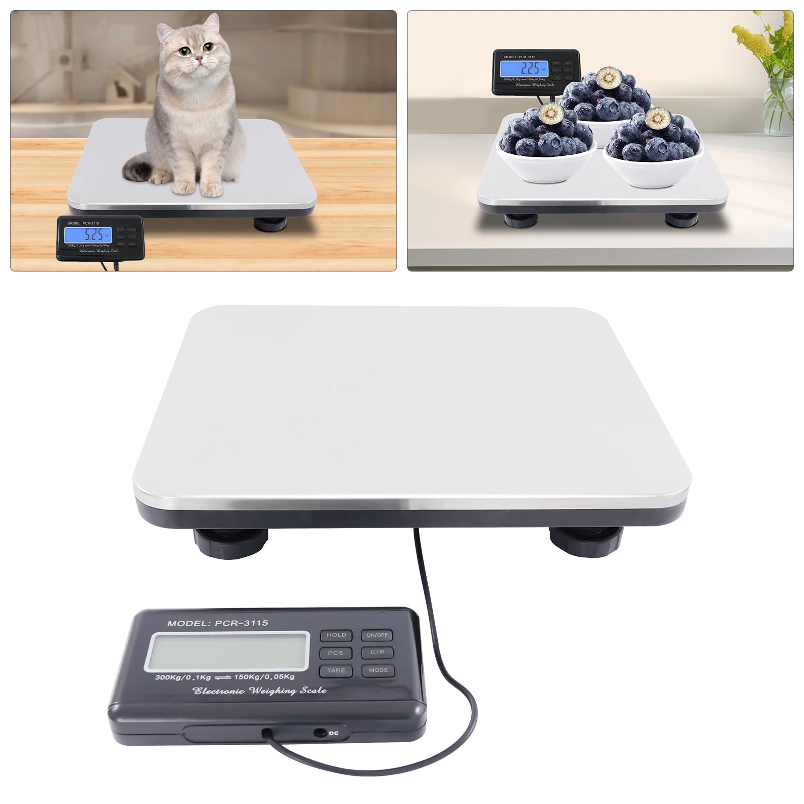 300KG Digital Pet Scale With LCD Display