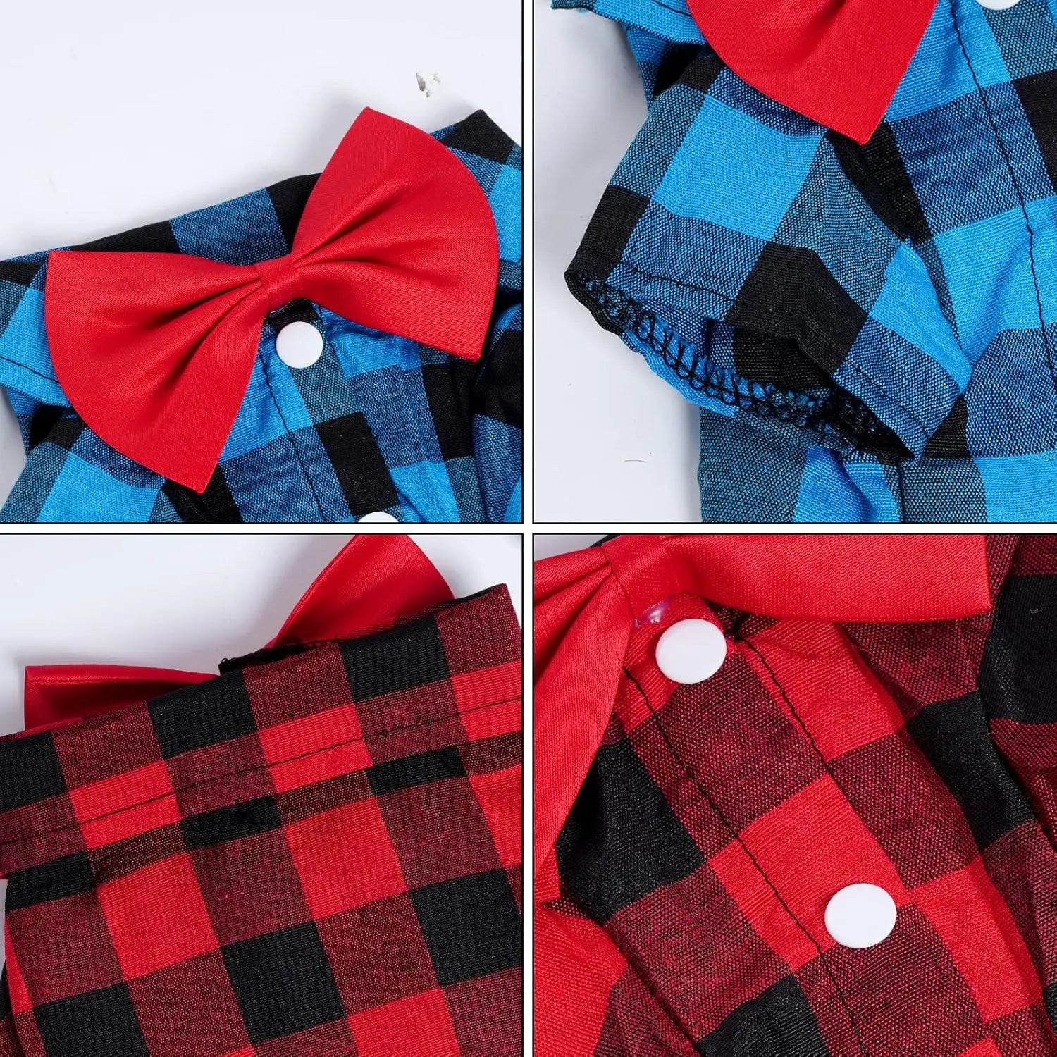 3 Pack Plaid Puppy/Cat Shirt