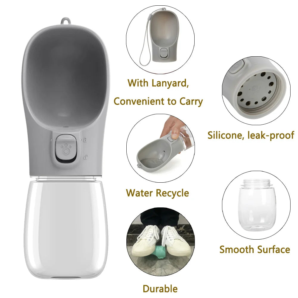 Portable Water Bottle,  Leakproof Drinking Bowls