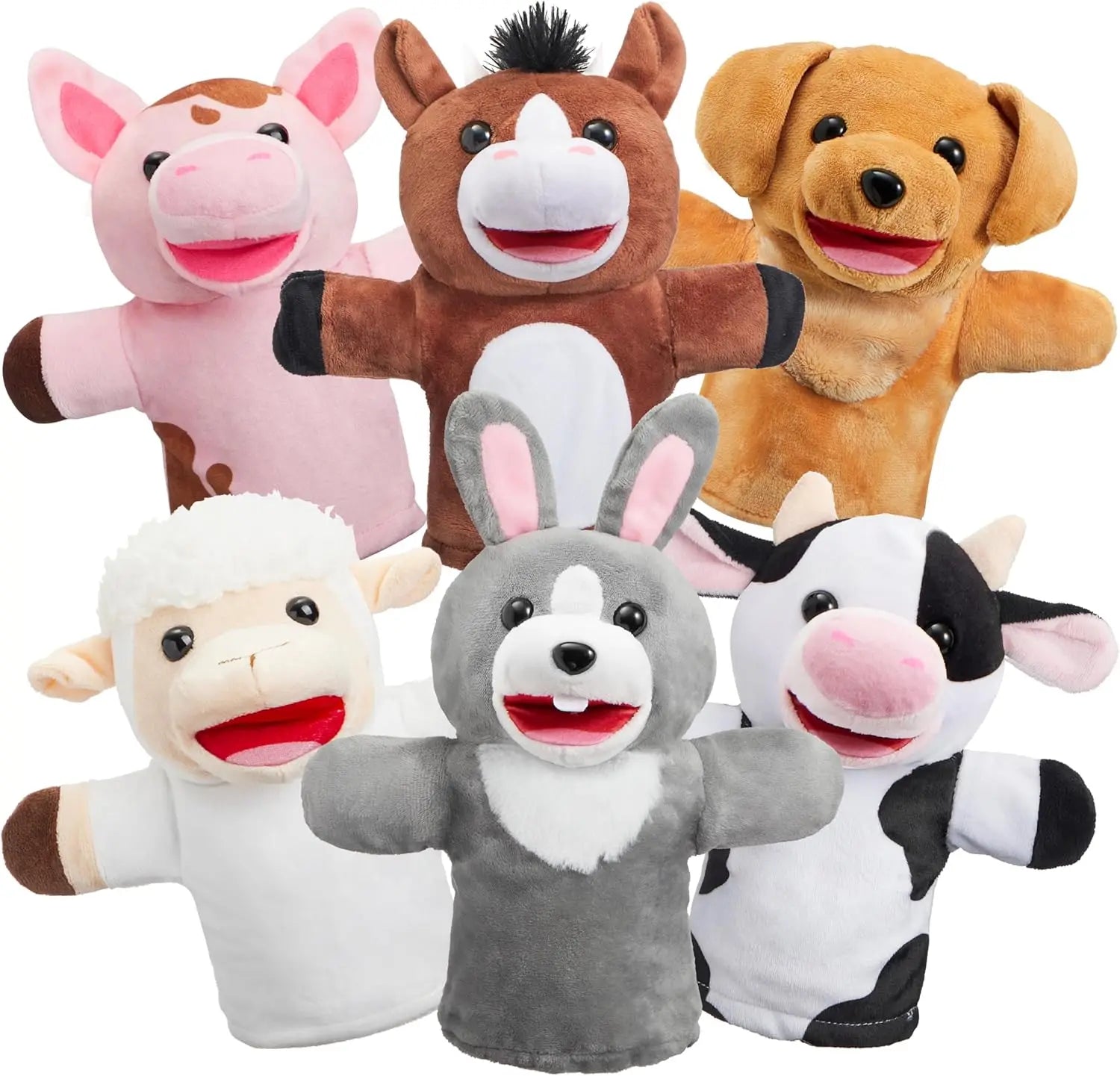 Joyfy 6Pcs Kids Hand Puppets