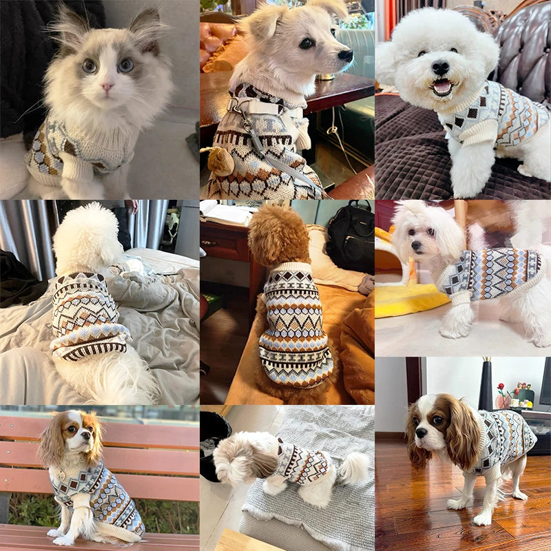 New Luxury Cat/Dog Clothes/Knitted Sweater