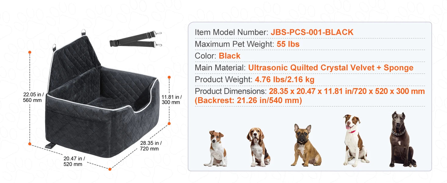 SucceBuy Dog Car Seat, Booster Seat