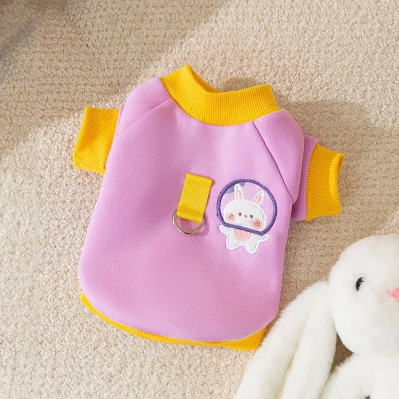 Winter Dog Clothes, Cute Cartoon Warm Hoodie