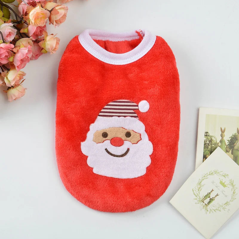 Cute Print Tea Cup Winter Dog Sweater