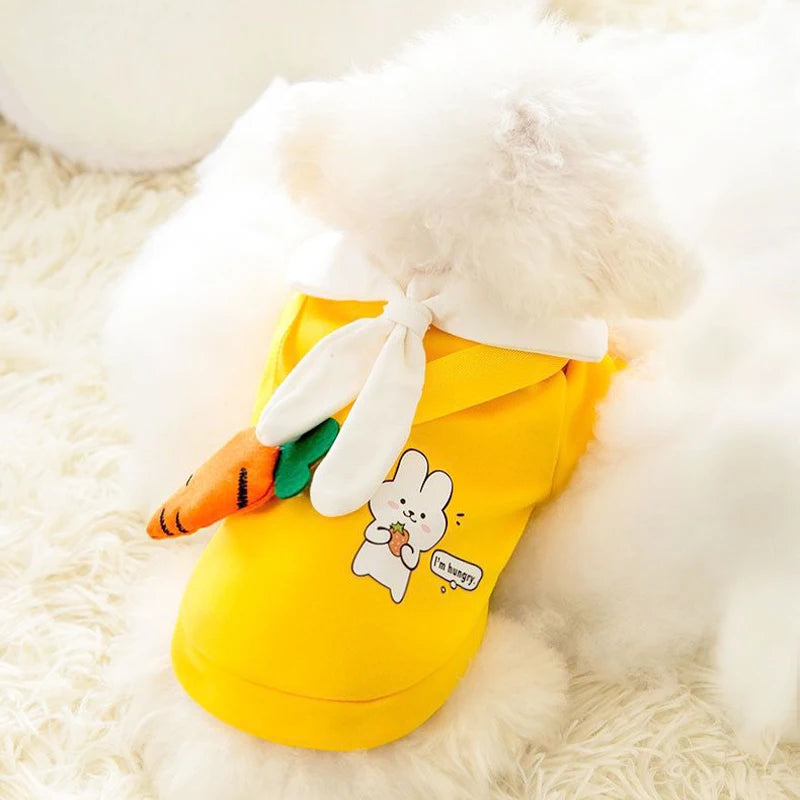 Winter Dog Clothes, Cute Cartoon Warm Hoodie