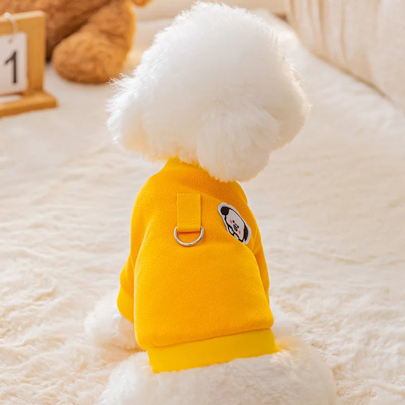 Winter Dog Clothes, Cute Cartoon Warm Hoodie