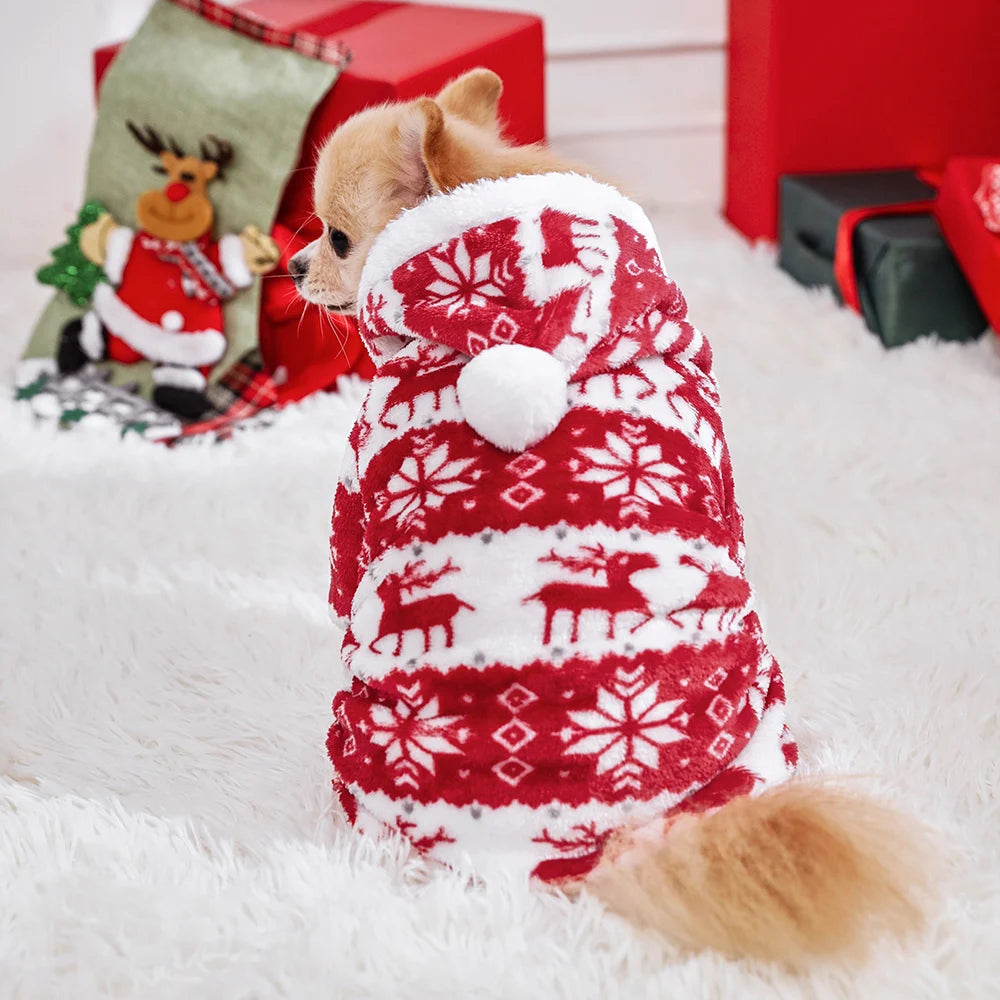 Warm Christmas Dog/Cat Pajamas
