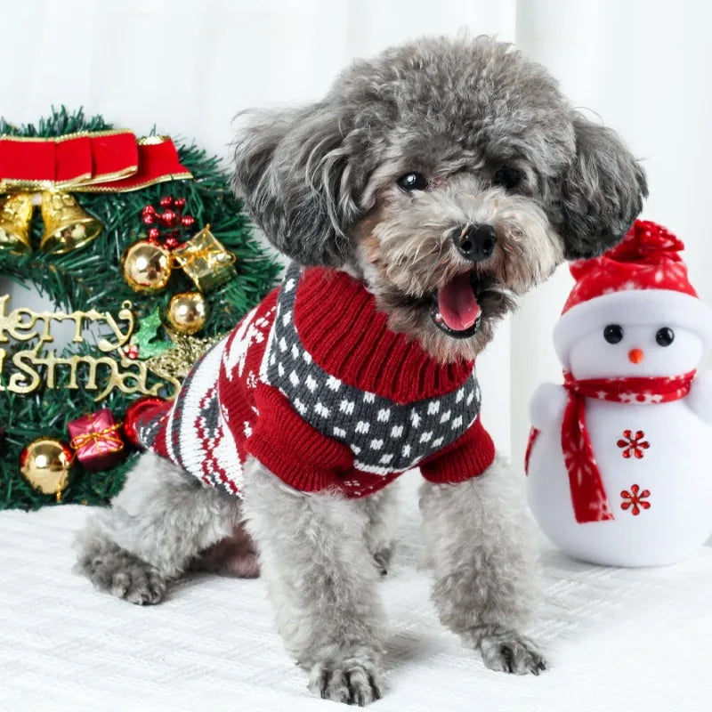 Warm Christmas Sweater For Your Dog