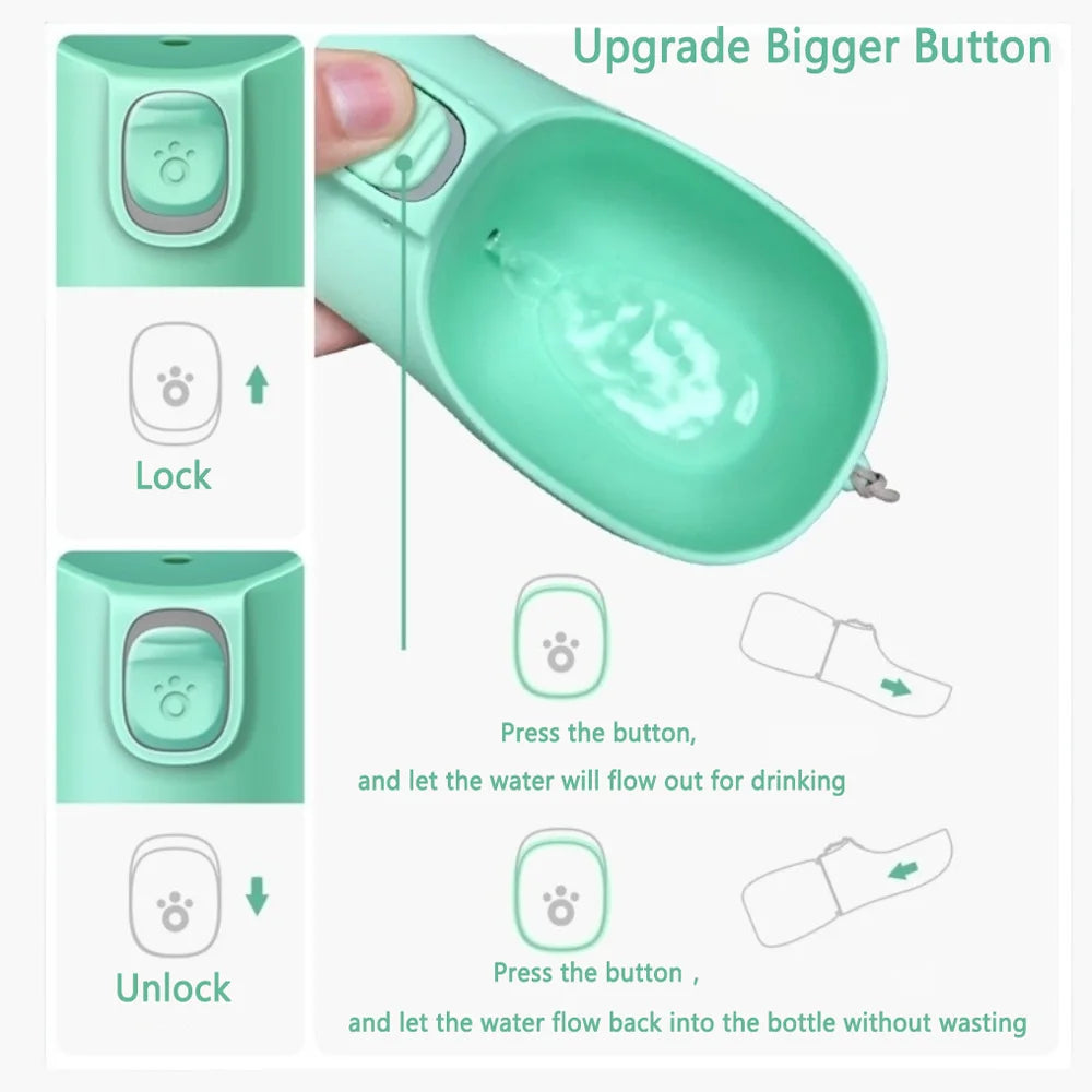 Portable Water Bottle,  Leakproof Drinking Bowls