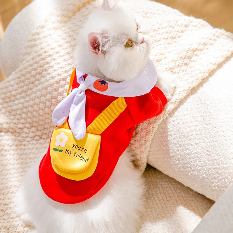 Winter Dog Clothes, Cute Cartoon Warm Hoodie