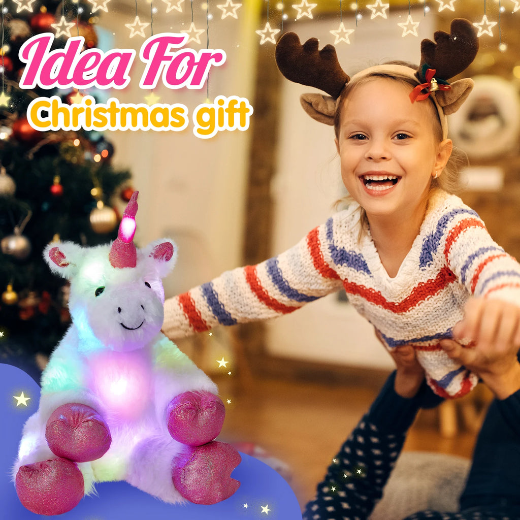 Glowing Unicorn Plush Toy For Pets & Kids