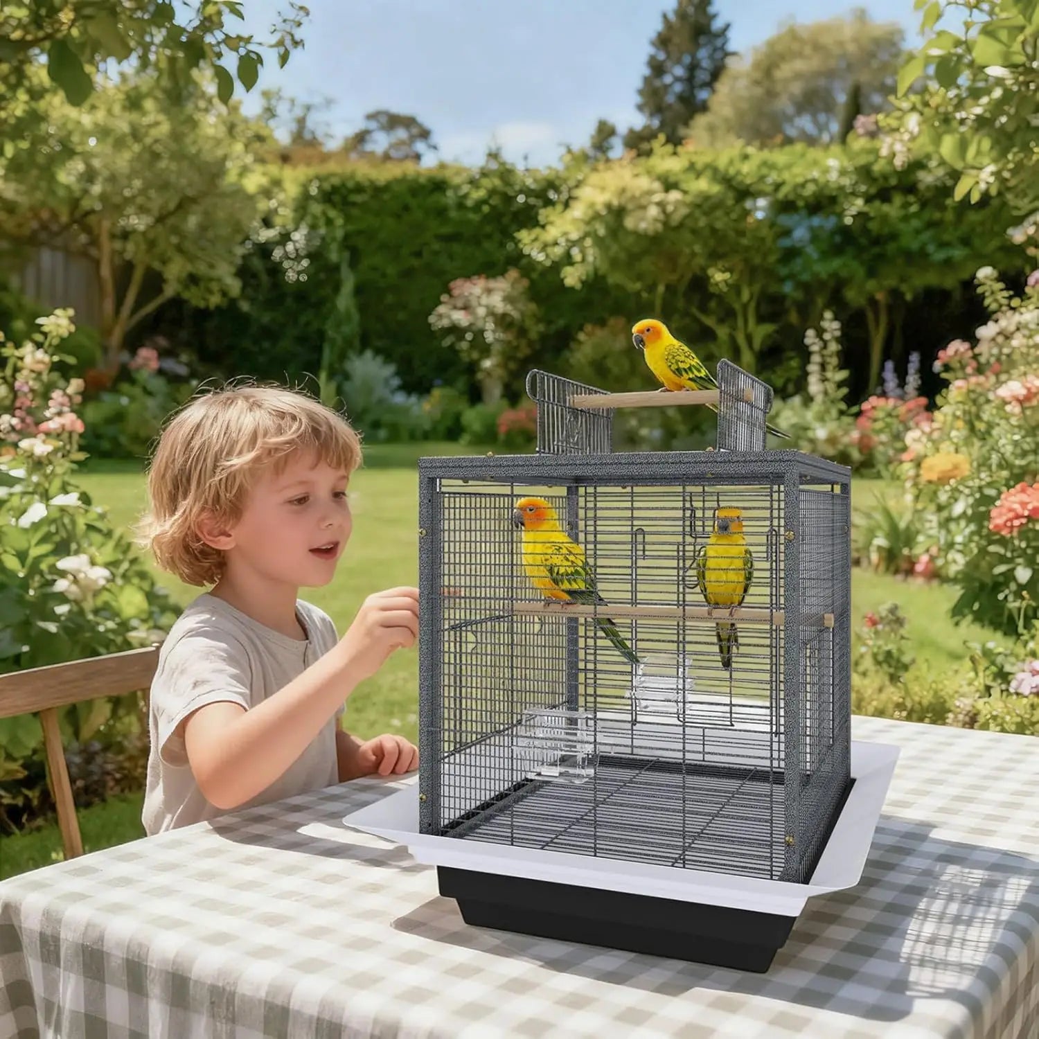 Portable Travel Habitat for Cockatiels & Lovebirds