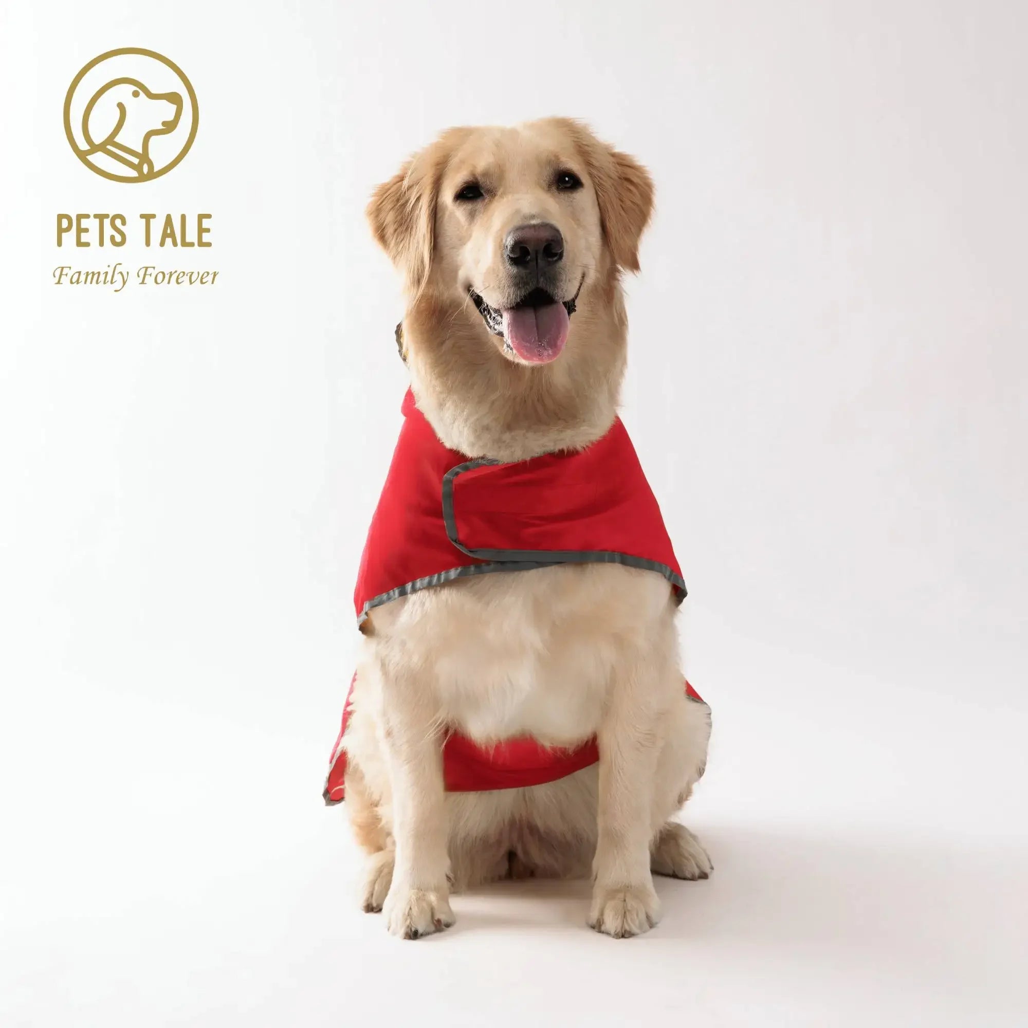 Lg Dog Raincoat: Dual-sided Waterproof Coat with Polyester Fiber