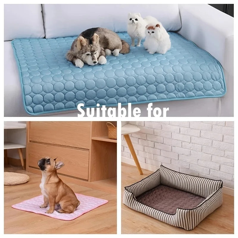 Dog/Cat Cooling Mat, Summer Pet Cold Bed