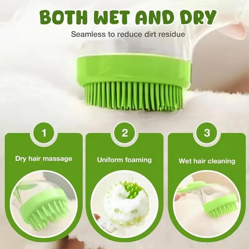 1pcs  Adjustable Pet Bath Brush Set
