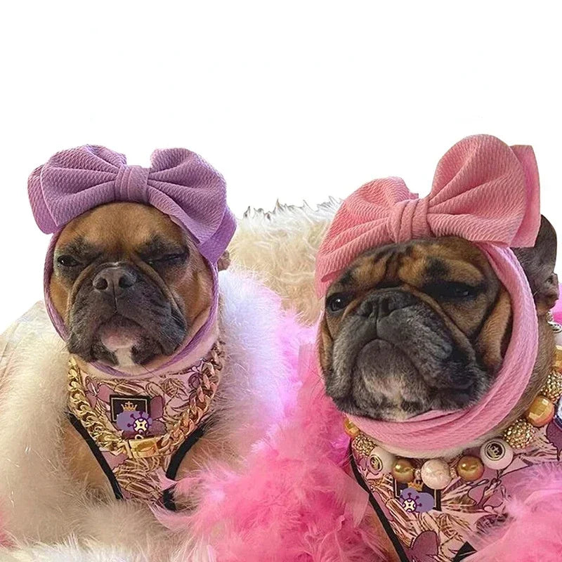 Dog Headgear Knot Bows