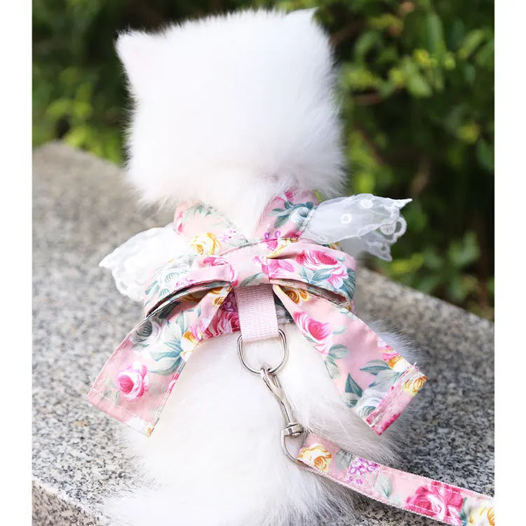 Dog/Cat Harness/ Vest Leash               Soft Breathable Dog Harness Nylon clothes leash for Dogs Puppy Collar Cat Pet Dog Chest Strap