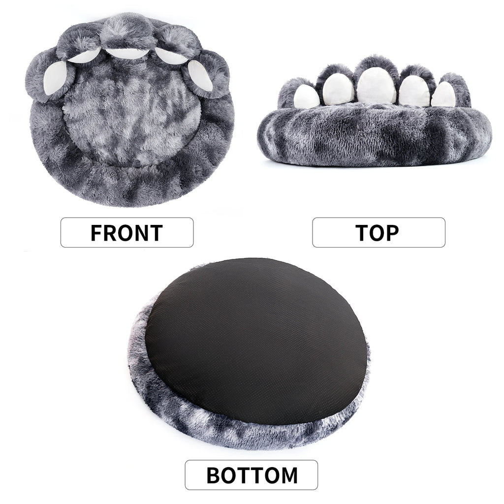 Paw Shape Warm Dog Bed Cushion