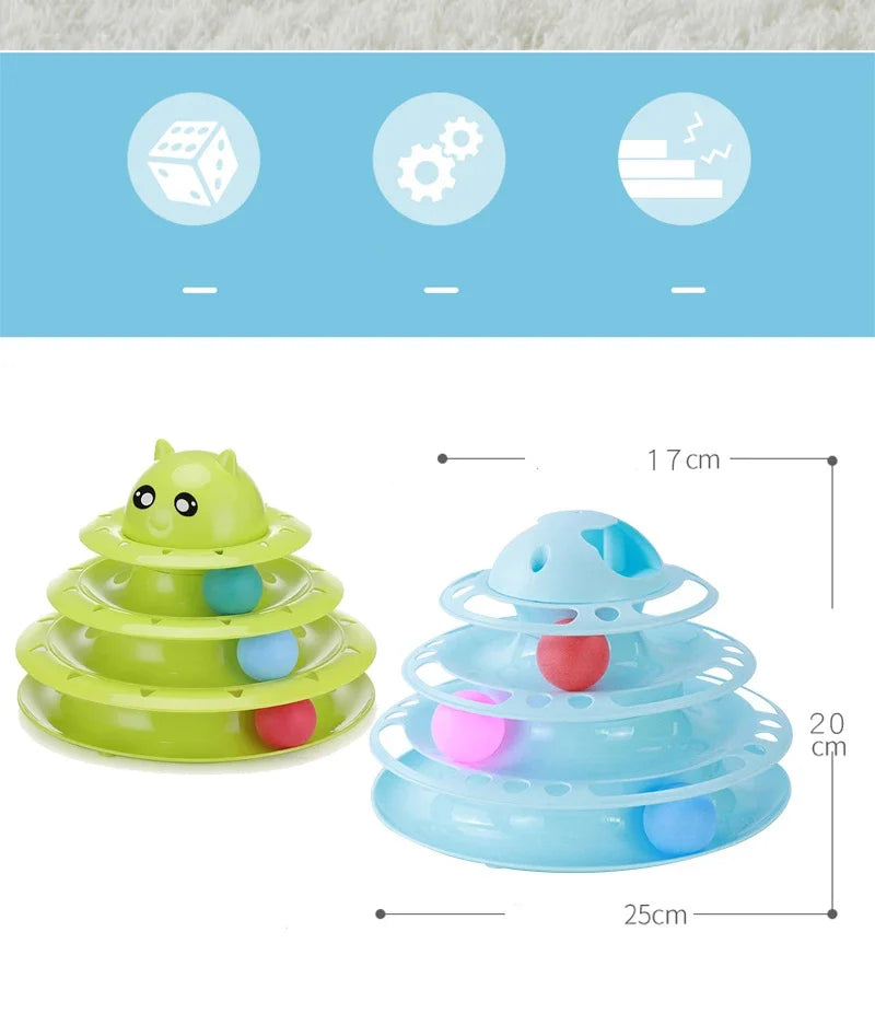 Interactive Cat Toy Tower for Pets