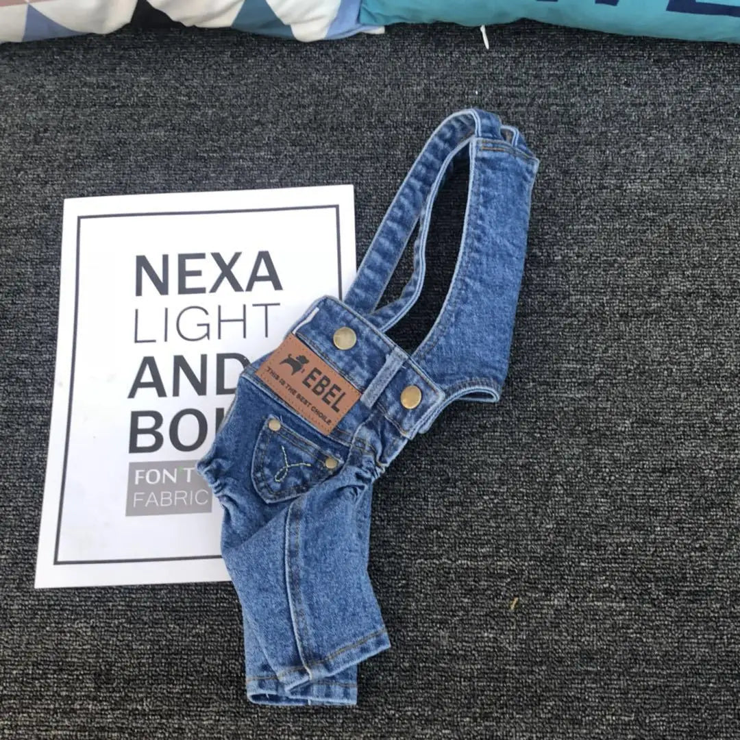 2024 New Denim Pet Dog Overalls