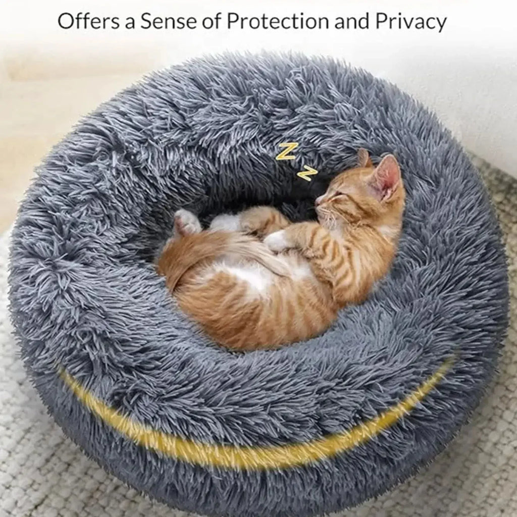 40-90cm 6 Sizes Round Plush Pet Bed