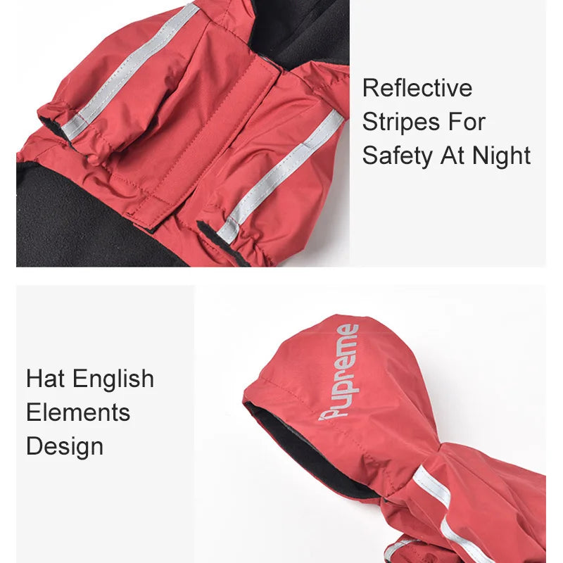 Pet Dog/Cat Winter Waterproof Warm Coat, Cotton Hooded Jacket  Small Dogs/Cat Reflective Clothes